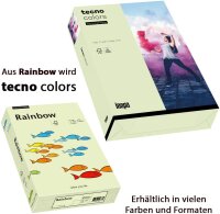 inapa farbiges Druckerpapier, buntes Papier tecno Colors: 120 g/m², A4, 250 Blatt, hellgrün