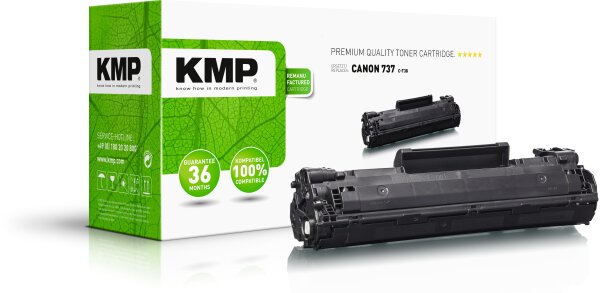 KMP C-T38 schwarz Tonerkartusche ersetzt Canon I-Sensys 737/9435B002