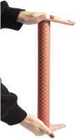 Clairefontaine 223825C Rolle Geschenkpapier Tiny rolls Kraft mit Schuppermuster (5 m x 0,35m, innovative Breite, einfach zum Transportieren, 70g, Blauer Engel) 1 Rolle, rot