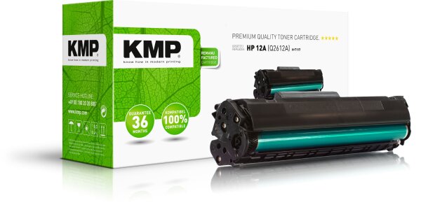 KMP H-T15 schwarz Tonerkartusche ersetzt HP LaserJet HP 12A / Canon 703 (Q2612A/7616A005)