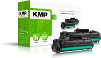 KMP Doublepack H-T152D schwarz Tonerkartusche ersetzt HP...