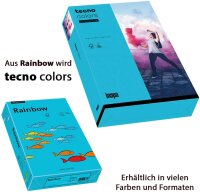 inapa farbiges Druckerpapier, buntes Papier tecno Colors: 160 g/m², A4, 250 Blatt, blau