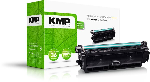 KMP H-T223B schwarz Tonerkartusche ersetzt HP Color LaserJet Enterprise Flow HP 508A (CF360A)