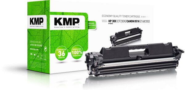KMP H-T251X schwarz Tonerkartusche ersetzt HP LaserJet Pro HP 30X (CF230X)