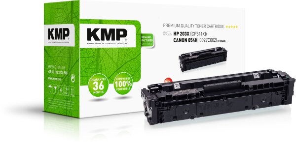 KMP H-T246CX cyan Tonerkartusche ersetzt HP Color LaserJet Pro HP 203X (CF541X) / Canon 054 (3027C002)
