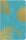 Clairefontaine 194196C - Notizheft Neo Deco, mit Fadenbindung, Kollektion Mid-Season, 9x14 cm 48 Blatt elfenbein liniert 90g, Motiv Hawaï Türkis, 1 Stück