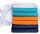 MAKIAN Mullwindeln / Spucktücher - 8er Pack, 80x80 cm, ÖKO-TEX zertifizierte Premium Qualität - doppelt gewebte Stoffwindeln/Mulltücher mit verstärkter Umrandung, kochfest - Mehrfarbig Schwarz Weiß Orange Blau