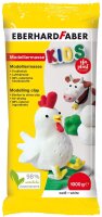2x Eberhard Faber 570102 - EFAPlast Kids Modelliermasse in weiß, Inhalt 1 kg, lufthärtend, tonähnlich, kreatives Bastelvergnügen für kleine und große Künstler