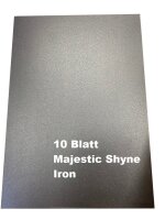 Majestic Shyne 290g/m², DIN A4, 10 Blatt - Iron - schimmerndes Papier