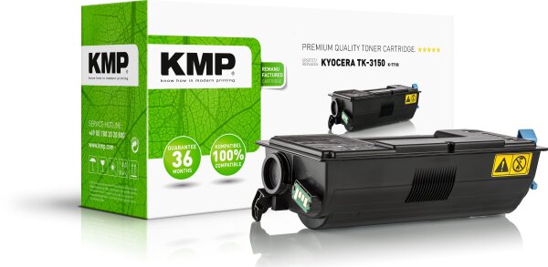 KMP K-T71B schwarz Tonerkartusche ersetzt Kyocera Ecosys M304IDN (TK-3150)