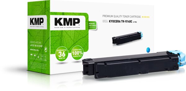 KMP K-T75C cyan Tonerkartusche ersetzt Kyocera Ecosys M6030CDN (TK-5140C)