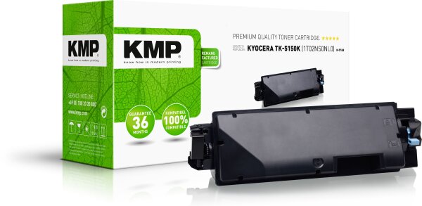 KMP K-T74B schwarz Tonerkartusche ersetzt Kyocera Ecosys P6035CDN (TK-5150K/1T02NS0NL0)