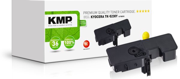 KMP K-T83YX gelb Tonerkartusche ersetzt Kyocera Ecosys TK-5230Y (1T02R9ANL0)