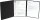 Exacompta 49701B Bewerbungsmappe (vertikale Prägung, 3-teilig mit 2 Klemmschienen Kapazität, 30 Blatt, aus Manila-Leinen-Karton, 400 g, Nature Future, DIN A4) schwarz