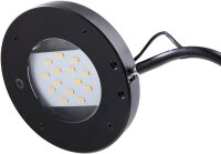Unilux LED Schreibtischlampe Eyelight, schwarz [Energieklasse F]