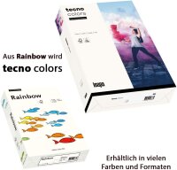inapa farbiges Druckerpapier, buntes Papier tecno Colors: 80 g/m², A4, 500 Blatt, naturweiß