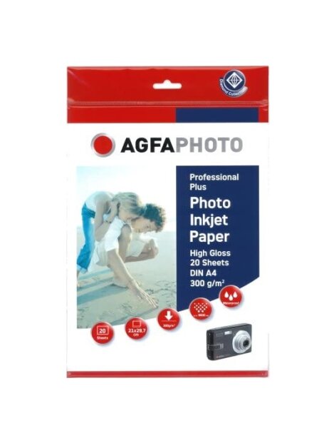 AGFA Photo Fotoglanzpapier glossy / glänzen A4 - 300g/m² - 20 Blatt