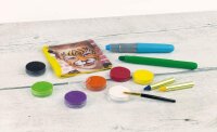 Eberhard Faber 579107 - Schminkstifte-Set mit 6 Farben, drehbar, mit Stiftkappe, schnell trocknend, zum Bemalen von Gesichtern
