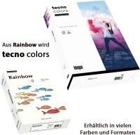 inapa farbiges Druckerpapier, buntes Papier tecno Colors: 160 g/m², A4, 250 Blatt, weiß
