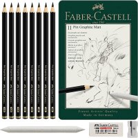 Faber-Castell 115220 - Bleistift Pitt Graphite Matt, 11er...