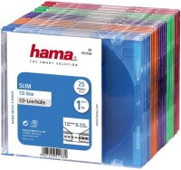 Hama CD-ROM Slim Box (platzsparend, auch für DVD und...