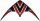 Paul Günther 1090 - Sportlenkdrachen Carbon Design Loop 100, Drachen für Anfänger, Segel aus reißfestem Ripstop-Polyester, robuste Fiberglasstäbe, mit Lenkgriffen und Schnur, ca. 100 x 56 cm groß