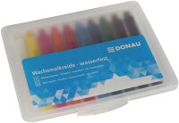 DONAU 5210100-99 Wachsmalstifte Etui - 10 Farben, wasserfest