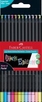 Faber-Castell 116410 - Buntstifte Black Edition, Neon +...