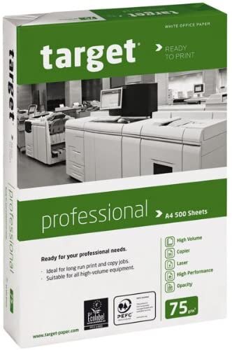 Target Professional Kopierpapier 75g/m² DIN-A4 - 2500 Blatt Druckerpapier weiß