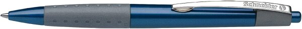Schneider Loox Druck-Kugelschreiber mit blauem Schaft und blauer Tinte