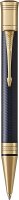 Parker Duofold Prestige Kugelschreiber in Blue Chevron, mittlere Schreibspitze, schwarze Tinte