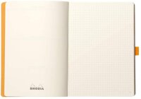 Rhodia 117741C Notizheft Goalbook (DIN A5, 14,8 x 21 cm, Dot, praktisch und trendige, mit weichem Deckel, 90g, elfenbeinfarbigem Papier, 120 Blatt, Gummizug, Lesezeichen) 1 Stück, Silber