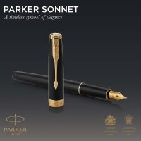 Parker Sonnet Füller | Schwarze Lackierung mit...