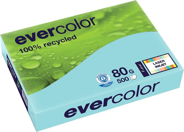 Clairefontaine Forever Evercolor Pastell Hellblau A3 / 30006C 80g Inh.500