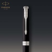 Parker Sonnet Kugelschreiber | Matt-Schwarze Lackierung mit Palladiumzierteilen | Mittlere Spitze | schwarze Tinte | Geschenkbox