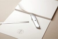 Clairefontaine 96571C Malblock, 4-seitig verleimt Aquarellpapier Feinkörnig, Etival/Zellulose, 24 x 30 cm, 10 Blatt, 300 g Packung, weiß