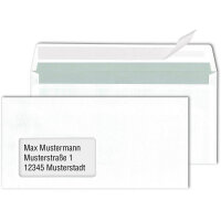 MAILmedia Briefumschläge DIN lang mit Fenster weiß 500 St.