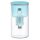 Wessper Wasserfilterkanne aus Glas 2.5 L Kompatibel mit Brita-Wasserfilterkartuschen, Inklusive 1 Wasserfilter-Kartusche, Reduziert Kalk und Chlor, Minze