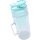 Wessper Wasserfilterkanne aus Glas 2.5 L Kompatibel mit Brita-Wasserfilterkartuschen, Inklusive 1 Wasserfilter-Kartusche, Reduziert Kalk und Chlor, Minze