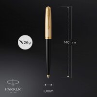 Parker 51 Kugelschreiber | Luxuriöser Schwarzer...