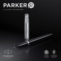 Parker 51 Füller | Schwarzer Schaft mit...
