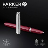 Parker 51 Füller | Burgunderroter Schaft mit...