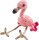 folia 23914 - Mini Häkelset Flamingo, Komplettset zur Erstellung von einem selbst gehäkelten niedlichen Flamingo, ca. 8 - 10 cm groß, für Kinder ab 8 Jahren und Erwachsene, als Geschenk