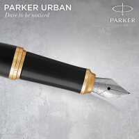 Parker Urban-Füller | Muted Black mit Goldzierteilen...