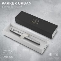 Parker Urban-Füller | Metro Metallic | Federstärke M | mit blauer Tinte