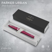 Parker Urban-Füller | Vibrant Magenta | Federstärke M | mit blauer Tinte