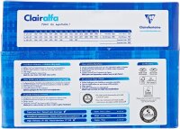Clairefontaine 1910C Druckerpapier Clairalfa blickdichtes Druckerpapier (1 Ries mit 500 Blatt, DIN A5, 14,8 x 21 cm, 80 g, ideal für alltägliche Kopien und Ausdrucke) weiß