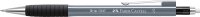 Faber-Castell 134789 - Druckbleistift GRIP 1347 stone grey, Härtegrad B, Minenstärke 0.7 mm, mit integriertem Radiergummi, 1 Stück