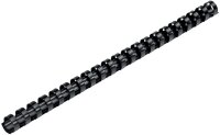 Spiralbinderücken 12mm 21Ringe schwarz 100 Stück Q-CONNECT KF24022