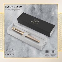 Parker IM Füller | Premium Warm Silver | Füllfederhalter Feine Spitze | Geschenkbox